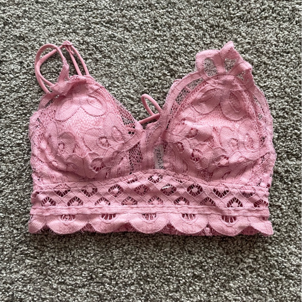 Zenana Outfitters Blush Lace Camisole